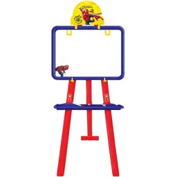 jayaansh traders 8 in 1 Dual Sided Spiderman Easel Board for Educational Learning Activities (Multi functional White & Black board)-picture-29
