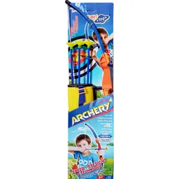 jayaansh traders Bow & Arrow Kit 1 Bow ,3 Arrow & 1 Arrow Holder Out Door Game For Kids… Sports Bowling Set-picture-42