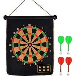 jayaansh traders Magnetic Dart Board 2 in 1 Both Side Magnetic Board With 4 Dart Enjoy For Kids… 35 cm Dart Board-picture-21