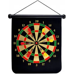 jayaansh traders Magnetic Dart Game 2 in 1 Both Side Magnetic Board With 4 Magnetic Dart. 35 cm Dart Board-picture-26