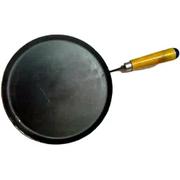 jayam traditional Wooden Handle Iron DOSA TAWA 10IN Dia Tawa 10 cm diameter-picture-14