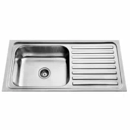 Jayna Signature Collection Jupiter 41x20 inch Matt Finish Stainless Steel Single Bowl Kitchen Sink with Drain Board, SBSD 09 (Premium)-picture-28