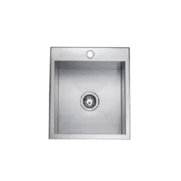 Jayna Square 18x20x09 inch Brush Finish Stainless Steel Single Bowl Kitchen Bar Sink, JS 1820-picture-44