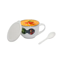 Jaypee Plus Stainless Steel Disney Avengers Souptok Prime Soup Bowl with Lid & Spoon , White-picture-10