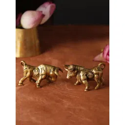 Jaypore Antique Gold Brass Decor - Set of 2-picture-24