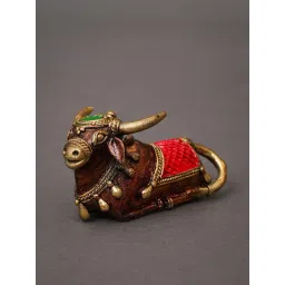 Jaypore Antique Gold Brass Dokra Table top Accent-picture-29