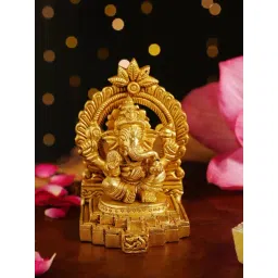 Jaypore Antique Gold Brass Ganesha Idols-picture-27