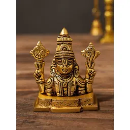 Jaypore Antique Gold Brass Hand Carved Balaji Idols-picture-23