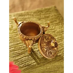 Jaypore Antique Gold Brass Hand Crafted Decor - Set of 2-picture-32