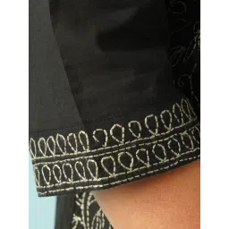 Jaypore Black Chikankari Straight Fit Tunic image 5
