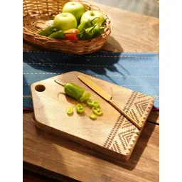 Jaypore Brown Mango Wood Chopping Board-picture-11