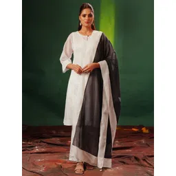 JAYPORE Cotton Silk Dupatta image 1