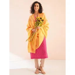 JAYPORE Embroidered Cotton Silk Dupatta-picture-20