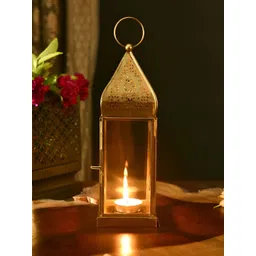 JAYPORE Gold-Toned & Transparent Candle Holder-picture-29