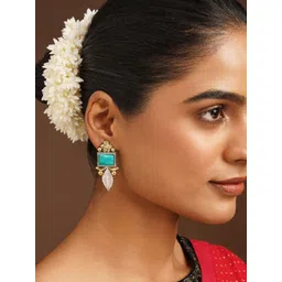 JAYPORE Leaf Shaped Drop Earrings-picture-40