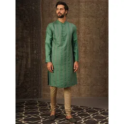 JAYPORE Men Embroidered Kurta-picture-20