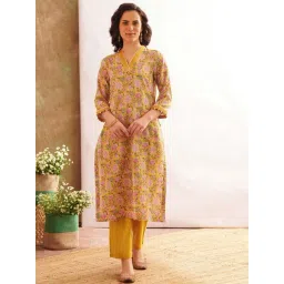 Jaypore Multicolour Block Printed Straight Fit Kurta-picture-22