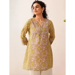 Jaypore Multicolour Block Printed Straight Fit Tunic-picture-17