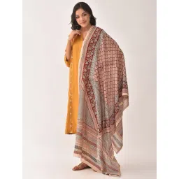 Jaypore Multicolour Printed Bagh Dupatta-picture-17