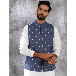 JAYPORE Printed Nehru Jackets-picture-36