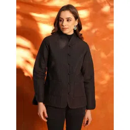 Jaypore Women Black Regular Fit Jacket-picture-10