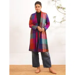 Jaypore Women Multicolour Loose Fit Jacket-picture-10