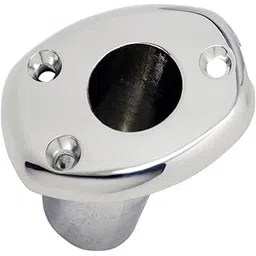 JAZZY PEARLS 316 Stainless Steel Flagpole Holder Base Waterproof image 1