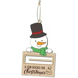 jazzy pearls JAZZY PEARLS® 5xChristmas Money Holder Practical Tree Pendant Christmas Decor for Home Party Christmas Snowman-picture-15