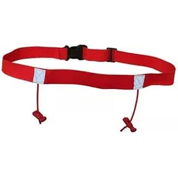 JAZZY PEARLS® 6xReflective Tape Cycling Race Number Belt Triathlon Waist Belt Night Running Red-Sporting Goods-Fitness Running & Yoga-Fitness Equipment & Gear-Running Belts-picture-27