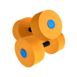 JAZZY PEARLS® Aquatic Exercise Dumbbells Adults Pool Resistance Fitness EVA Water Dumbbell Orange|Sporting Goods|Fitness Running & Yoga|Fitness Equipment & Gear|Aquatic Fitness Equipment image 2