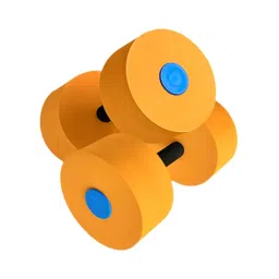 JAZZY PEARLS® Aquatic Exercise Dumbbells Adults Pool Resistance Fitness EVA Water Dumbbell Orange|Sporting Goods|Fitness Running & Yoga|Fitness Equipment & Gear|Aquatic Fitness Equipment image 3