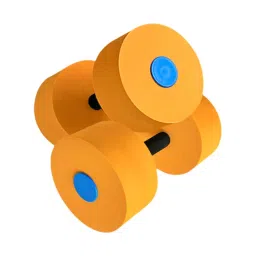 JAZZY PEARLS® Aquatic Exercise Dumbbells Adults Pool Resistance Fitness EVA Water Dumbbell Orange|Sporting Goods|Fitness Running & Yoga|Fitness Equipment & Gear|Aquatic Fitness Equipment image 1