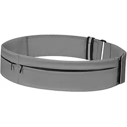 JAZZY PEARLS® Running Belt Fanny Pack Portable Sports Waist Bag for Sports Workout Jogging Grey M-Sporting Goods-Fitness Running & Yoga-Fitness Equipment & Gear-Running Belts-1 Running Belt Waist Pack-picture-17
