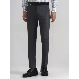 JB Studio Dark Grey Slim Fit Trousers-picture-14