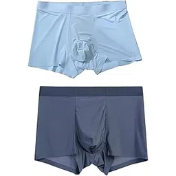 jbm enterprise Men’s Ice Silk Seamless Boxer Briefs (XL size, 2pcs) Soft Breathable Cooling Underwear for Men, Lightweight Quick-Dry Stretch Trunks, Anti-Chafing Seamless Innerwear Shorts for Daily Comfort-picture-36