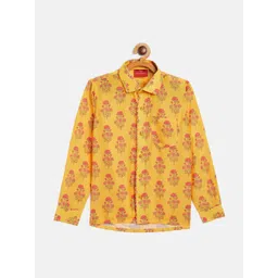 JBN Creation Boys Premium Fit Floral Printed Spread Collar Casual Shirt-picture-47