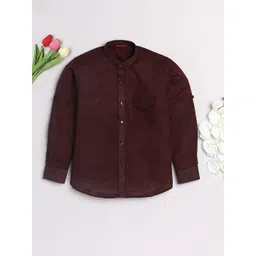 JBN Creation Boys Premium Mandarin Collar Cotton Shirt-picture-20