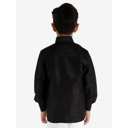 JBN Creation Full Sleeves Solid Shirt - Black image 3