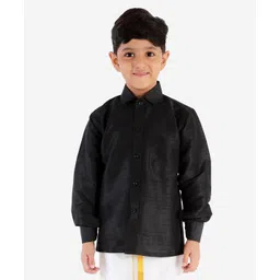 JBN Creation Full Sleeves Solid Shirt - Black-picture-10