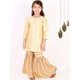 JBN Creation Girls Woven Design Regular Kurta Set-picture-44