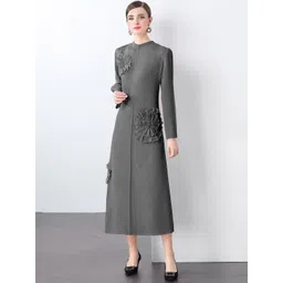 JC Collection Applique A-Line Midi Dress-picture-16