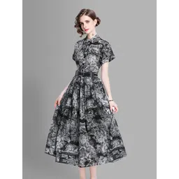 JC Collection Black Midi Dress-picture-29