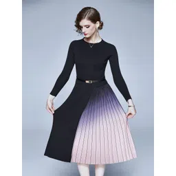 JC Collection Black Midi Dress-picture-31