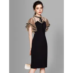 JC Collection Black Sheath Dress image 3