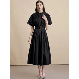 JC Collection Embroidered A-Line Midi Dress-picture-15