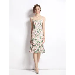 JC Collection Multicoloured Floral Printed A-Line Dress-picture-34