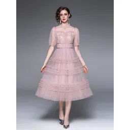 JC Collection Pink Midi Dress-picture-17