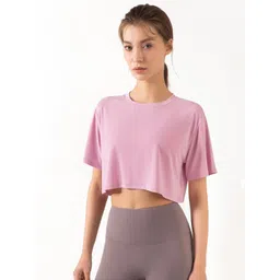 JC Collection Round Neck Crop Sports T-shirt-picture-13