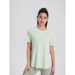 JC Collection Round Neck Longline High-Low Sports Top-picture-15