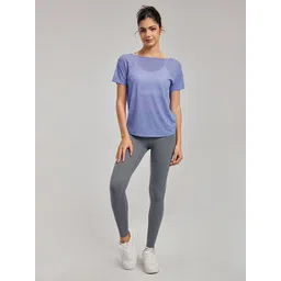 JC Collection Round Neck Short Sleeves Semi Sheer Top-picture-39